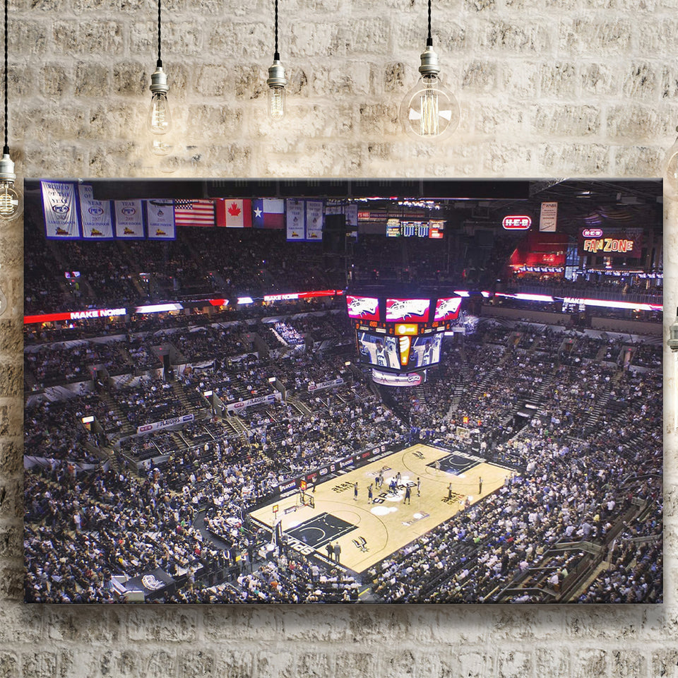 San Antonio Spurs Wall Art ATT Center Stadium Canvas Prints,Sport Stadium Art Prints, Fan Gift, Wall Decor