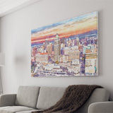 San Antonio Watercolor San Antonio Texas, Sport Art Prints Fan Gift, Canvas Prints Wall Art Decor