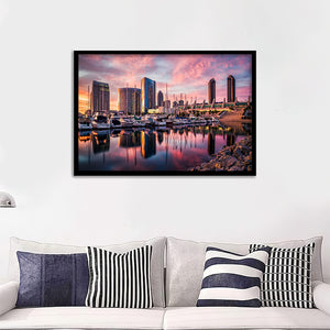 San Diego City In California Framed Wall Art Prints - Framed Prints, Prints for Sale, Framed Art