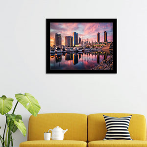 San Diego City In California Framed Wall Art Prints - Framed Prints, Prints for Sale, Framed Art