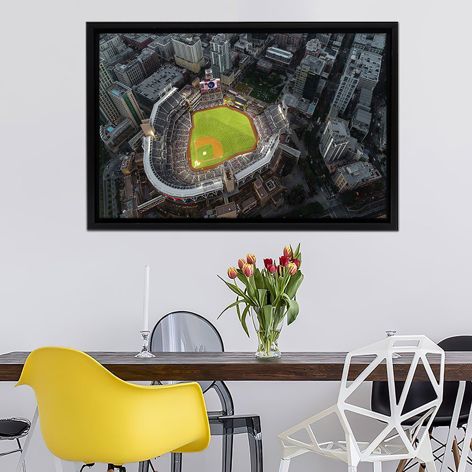 San Diego Canvas Petco Park Framed Canvas Wall Art - Framed Prints, Prints for Sale, Canvas Painting