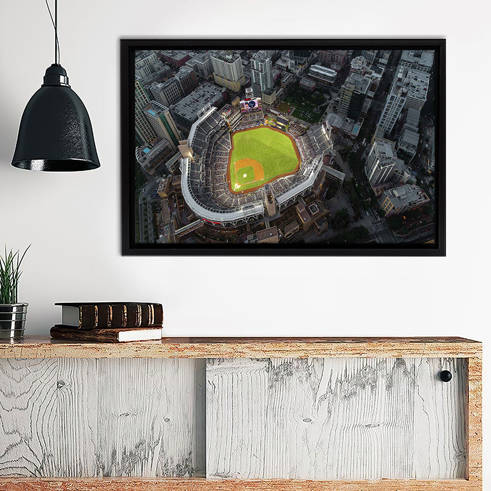 San Diego Canvas Petco Park Framed Canvas Wall Art - Framed Prints, Prints for Sale, Canvas Painting