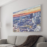 San Diego Padres Petco Park Watercolor, Sport Art Prints Fan Gift, Canvas Prints Wall Art Decor