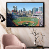 San Diego Padres Stadium Framed Canvas Prints Petco Park Stadium Wall,Sport Stadium Art Prints, Fan Gift