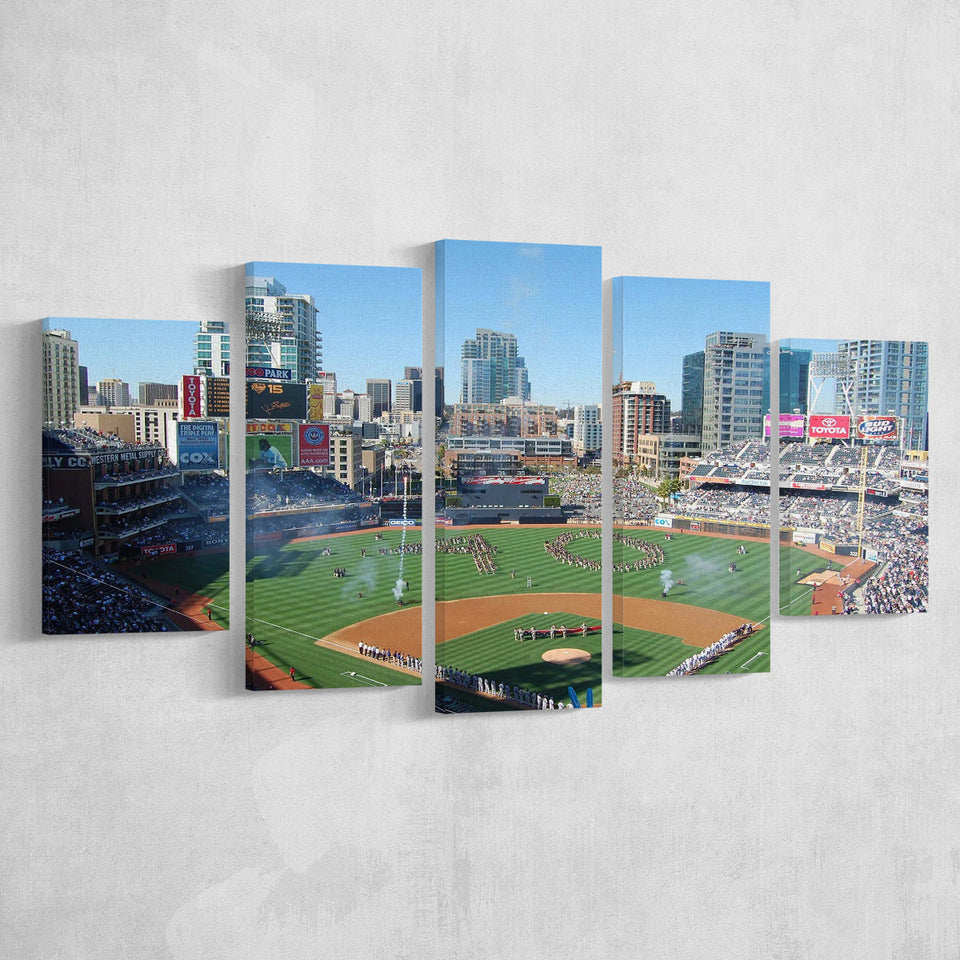 San Diego Padres Stadium Canvas Prints Petco Park Stadium Wall,Multi Panels,Sport Stadium Art Prints, Fan Gift