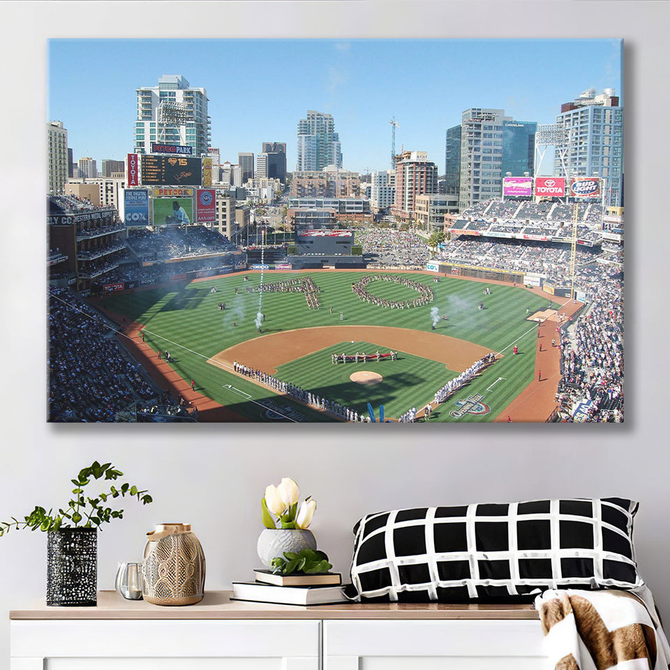 San Diego Padres Stadium Canvas Prints Petco Park Stadium Wall,Sport Stadium Art Prints, Fan Gift, Wall Decor