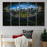 San Diego Padres Stadium Canvas Prints Petco Park Wall Art,Multi Panels B,Sport Stadium Art Prints, Fan Gift