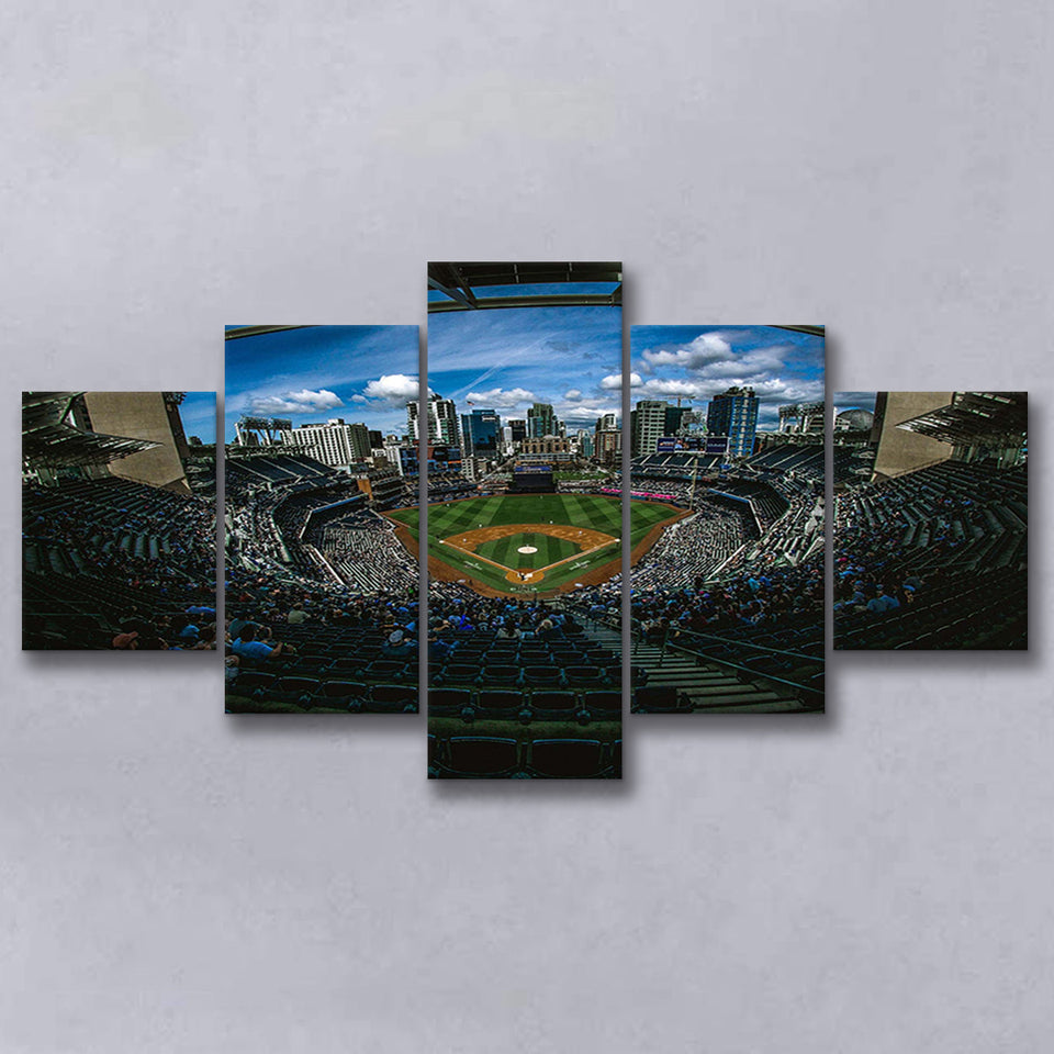 San Diego Padres Stadium Canvas Prints Petco Park Wall Art,Multi Panels,Sport Stadium Art Prints, Fan Gift