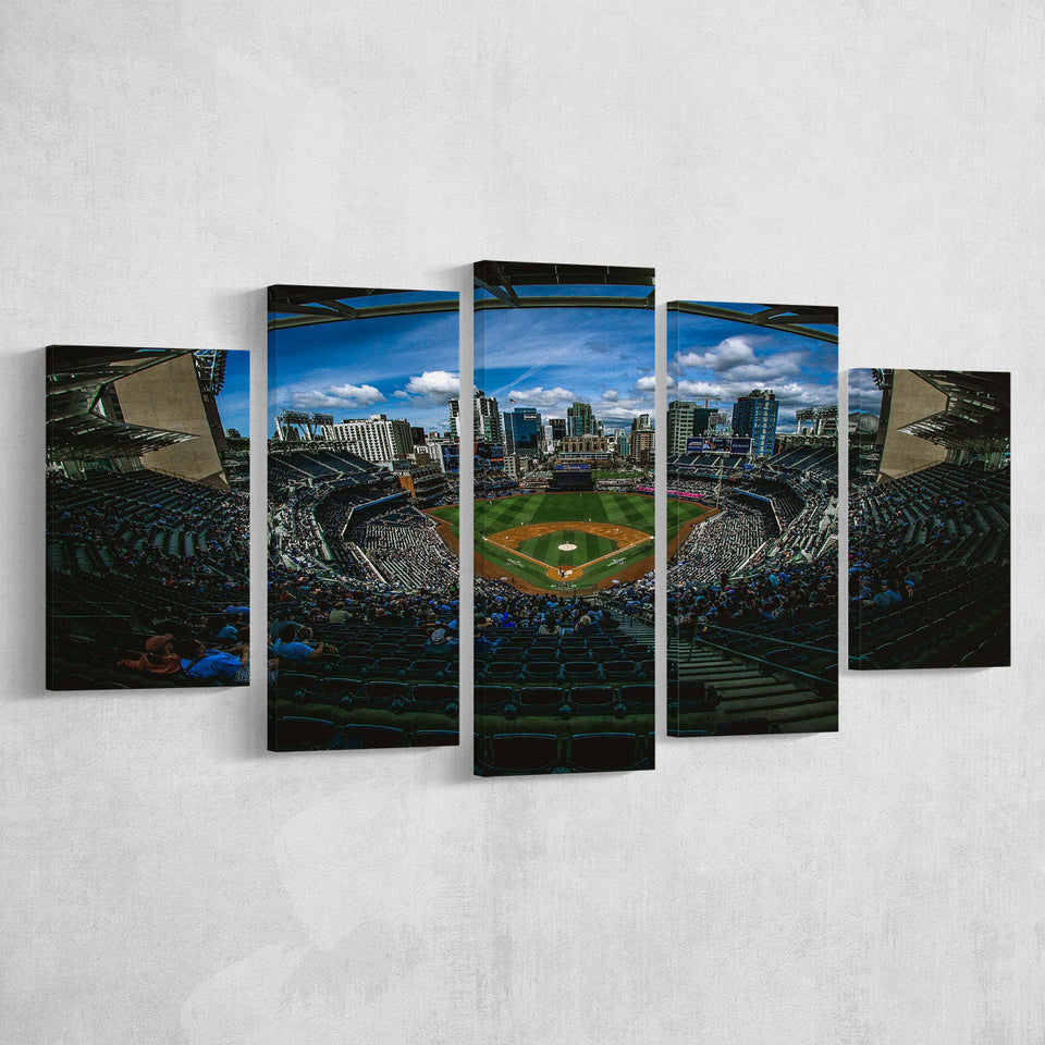 San Diego Padres Stadium Canvas Prints Petco Park Wall Art,Multi Panels,Sport Stadium Art Prints, Fan Gift