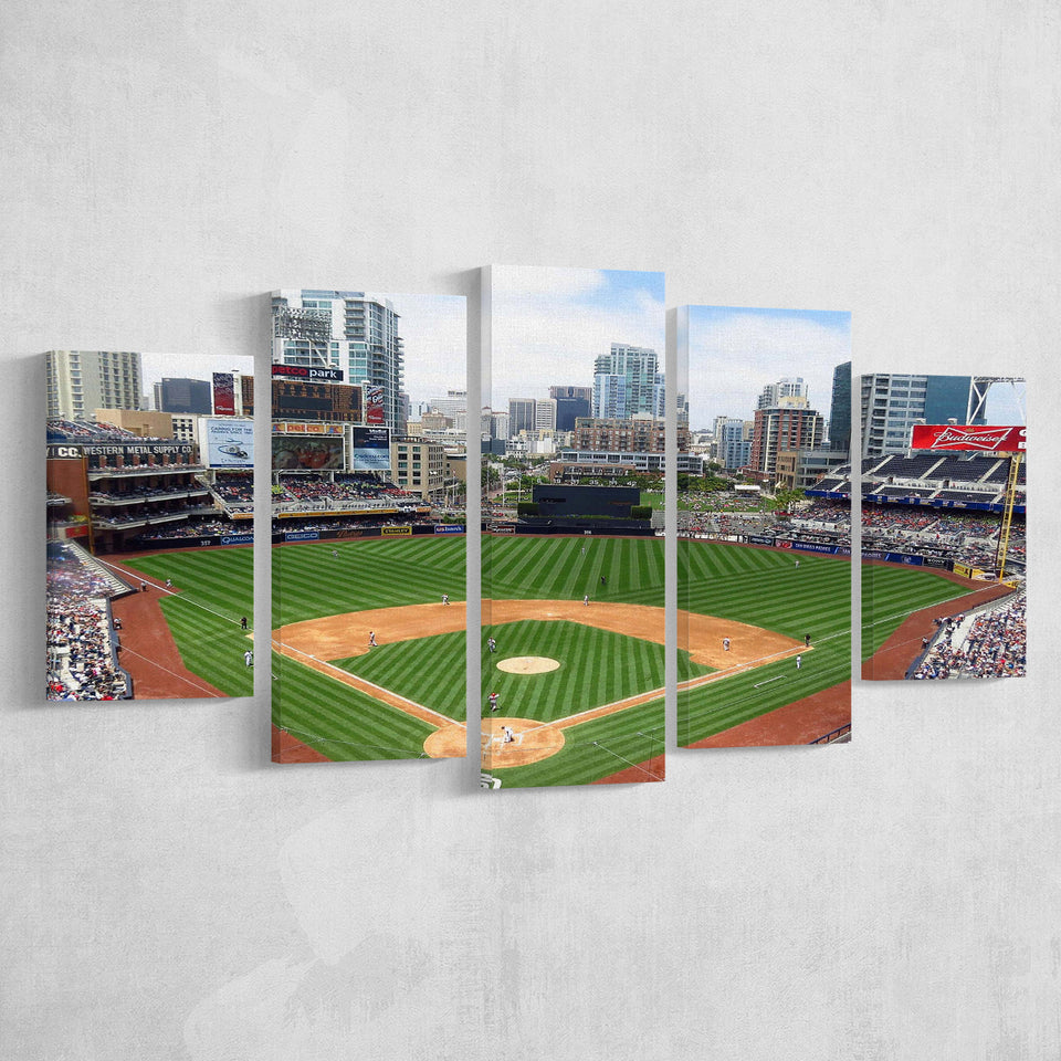 San Diego Padres Stadium Canvas Prints Petco Park Wall Art,Multi Panels,Sport Stadium Art Prints, Fan Gift