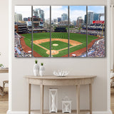 San Diego Padres Stadium Canvas Prints Petco Park Wall Art,Multi Panels B,Sport Stadium Art Prints, Fan Gift