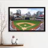 San Diego Padres Stadium Framed Canvas Prints Petco Park Wall Art,Sport Stadium Art Prints, Fan Gift
