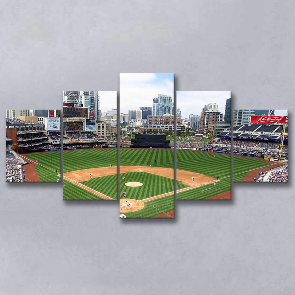 San Diego Padres Stadium Canvas Prints Petco Park Wall Art,Multi Panels,Sport Stadium Art Prints, Fan Gift