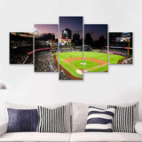 San Diego Padres Stadium Baseball  5 Pieces Canvas Prints Wall Art - Painting Canvas, Multi Panel, Home Wall Decor, For Sale