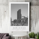 San Diego, Usa Black And White Art Canvas Prints Wall Art Home Decor