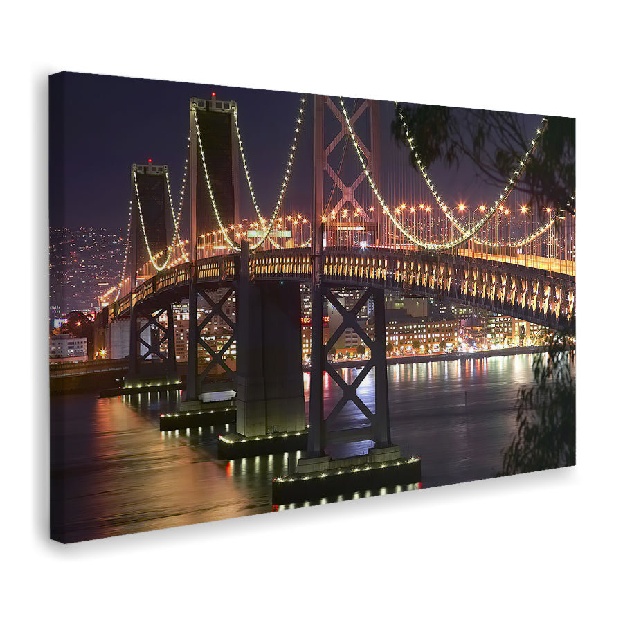 San Francisco Bay Bridge Canvas Wall Art - Canvas Prints, Prints for Sale, Canvas Painting, Canvas On Sale