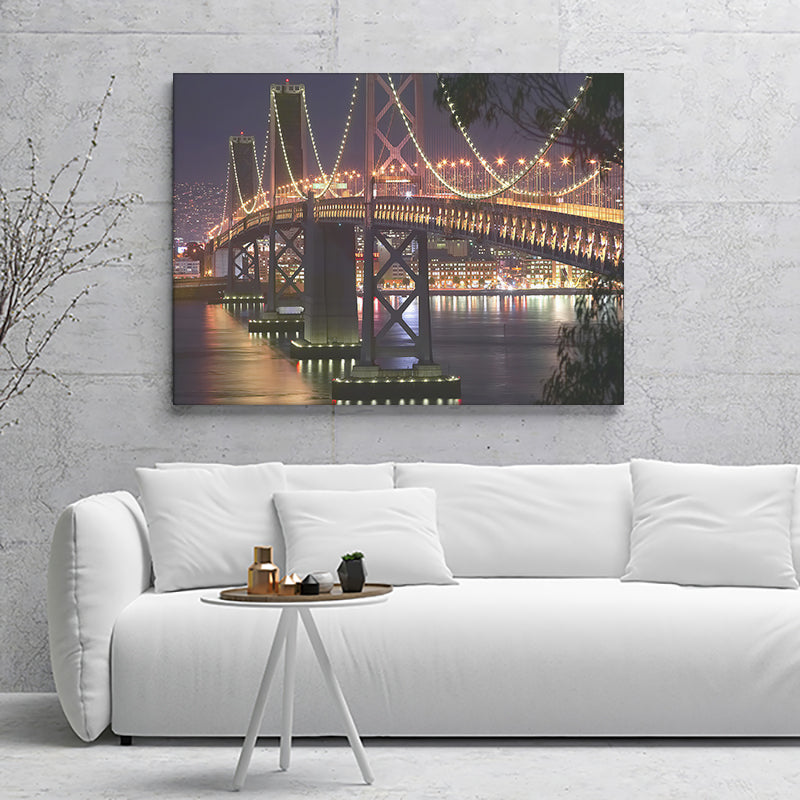 San Francisco Bay Bridge Canvas Wall Art - Canvas Prints, Prints for Sale, Canvas Painting, Canvas On Sale
