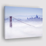 San Francisco Foggy City Canvas Prints Wall Art Decor - Paiting Canvas, Art Prints, Wall Decor, For Sale