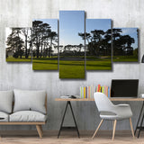 San Francisco Gc Courses Beauty At, Golf Art Print, 5 Panels Canvas Prints Wall Art Decor