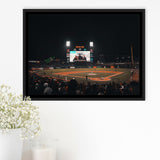 San Francisco Giants Stadium Framed Canvas Prints ATT Ballpark Wall Art,Sport Stadium Art Prints, Fan Gift