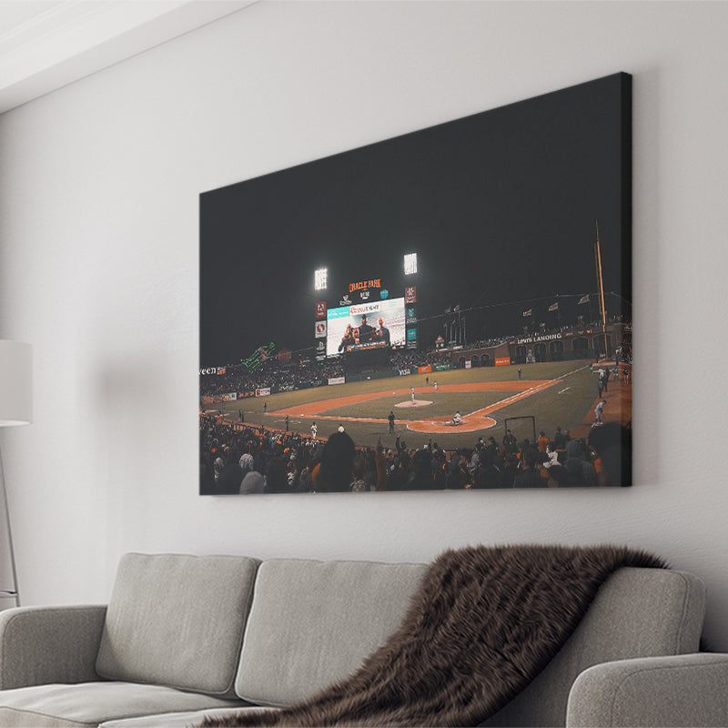 San Francisco Giants Stadium Canvas Prints ATT Ballpark Wall Art,Sport Stadium Art Prints, Fan Gift, Wall Decor
