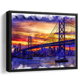 San Francisco Painting Framed Canvas Prints Wall Art Decor - Painting Canvas, Framed Picture, Home Decor