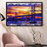 San Francisco Painting Framed Canvas Prints Wall Art Decor - Painting Canvas, Framed Picture, Home Decor