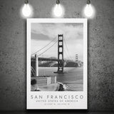 San Francisco Usa 1 Black And White Art Canvas Prints Wall Art Home Decor