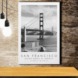 San Francisco Usa 1 Black And White Art Canvas Prints Wall Art Home Decor