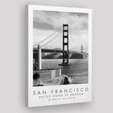 San Francisco Usa 1 Black And White Art Canvas Prints Wall Art Home Decor