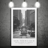 San Francisco Usa 2 Black And White Art Canvas Prints Wall Art Home Decor