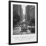 San Francisco Usa 2 Black And White Art Framed Art Prints Wall Art Decor, Framed Picture