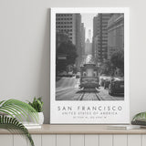 San Francisco Usa 2 Black And White Art Canvas Prints Wall Art Home Decor