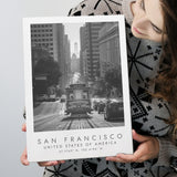 San Francisco Usa 2 Black And White Art Canvas Prints Wall Art Home Decor