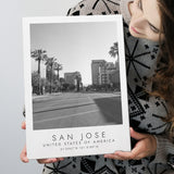 San Jose, Usa Black And White Art Canvas Prints Wall Art Home Decor