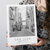 San Juan Puerto Rico Black And White Art Canvas Prints Wall Art Home Decor