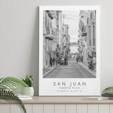 San Juan Puerto Rico Black And White Art Canvas Prints Wall Art Home Decor