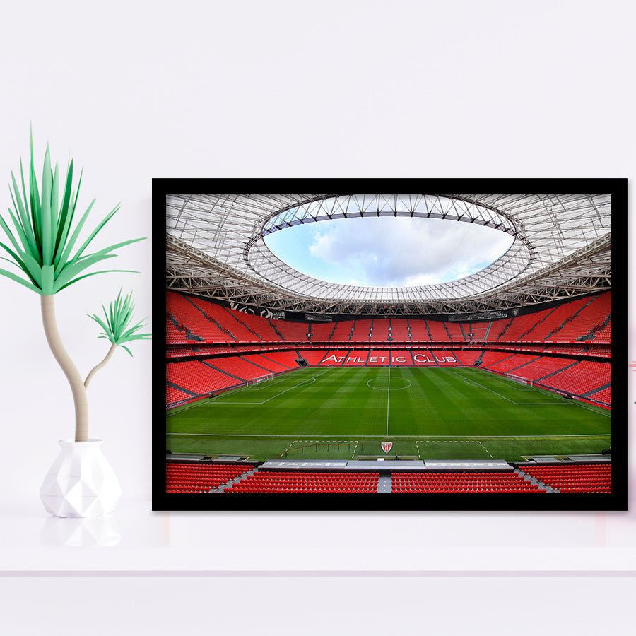 San Mames Stadium, Stadium Canvas, Sport Art, Gift for him, Framed Art Prints Wall Art Decor, Framed Picture