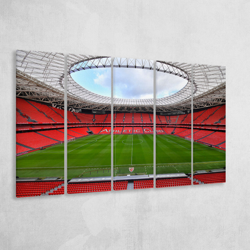 San Mames Stadium, Stadium Canvas, Sport Art, Gift for him, Multi Panels B, Canvas Prints Wall Art Decor