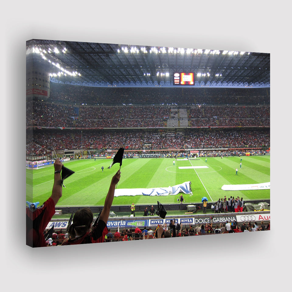 San Siro Stadium, Stadium Canvas, Sport Art, Gift for him, Fan Gift, Canvas Prints Wall Art Decor