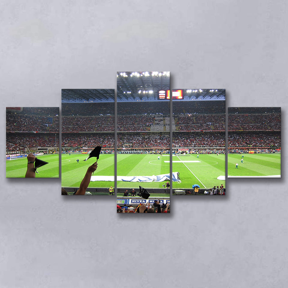 San Siro Stadium, Stadium Canvas, Sport Art, Large Canvas, Multi Panels, Canvas Prints Wall Art Decor