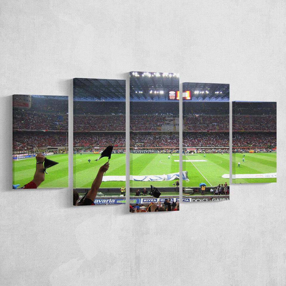 San Siro Stadium, Stadium Canvas, Sport Art, Large Canvas, Multi Panels, Canvas Prints Wall Art Decor