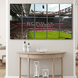 San Siro Wall Art Milan Stadium Canvas Prints Football Stadium,Multi Panels B,Sport Stadium Art Prints, Fan Gift