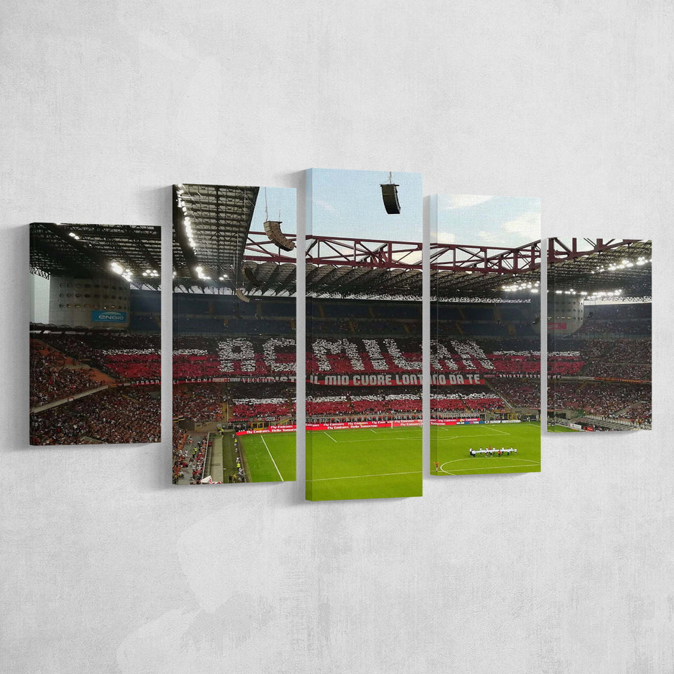 San Siro Wall Art Milan Stadium Canvas Prints Football Stadium,Multi Panels,Sport Stadium Art Prints, Fan Gift