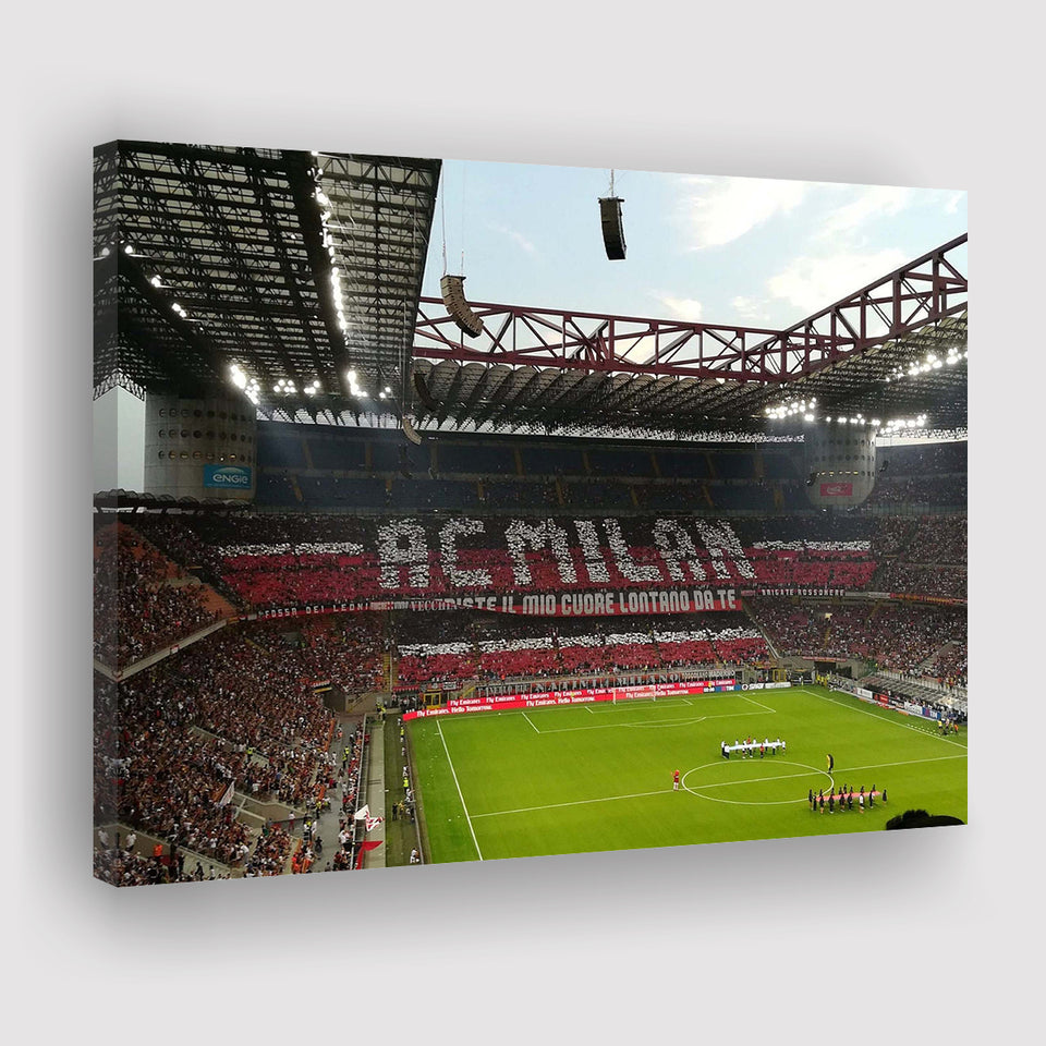 San Siro Wall Art Milan Stadium Canvas Prints Football Stadium,Sport Stadium Art Prints, Fan Gift, Wall Decor
