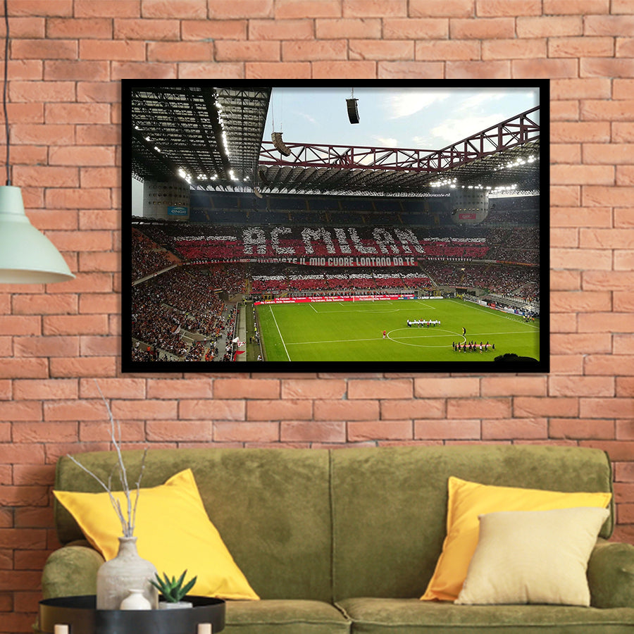 San Siro Wall Art Milan Stadium Art Prints Football Stadium,Sport Stadium Art Prints, Fan Gift, Wall Decor