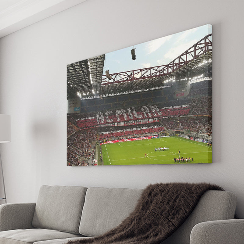 San Siro Wall Art Milan Stadium Canvas Prints Football Stadium,Sport Stadium Art Prints, Fan Gift, Wall Decor