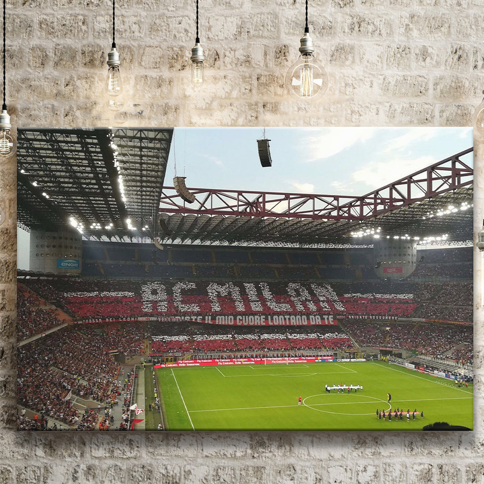 San Siro Wall Art Milan Stadium Canvas Prints Football Stadium,Sport Stadium Art Prints, Fan Gift, Wall Decor