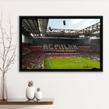 San Siro Wall Art Milan Stadium Framed Canvas Prints Football Stadium,Sport Stadium Art Prints, Fan Gift