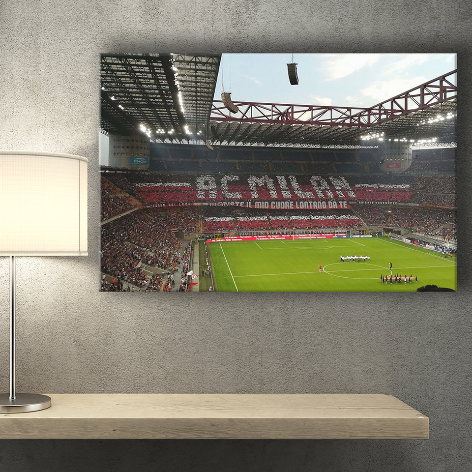 San Siro Wall Art Milan Stadium Canvas Prints Football Stadium,Sport Stadium Art Prints, Fan Gift, Wall Decor